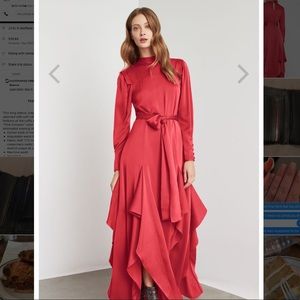 Bcbg maxi ruffle dress